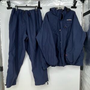 Field & Stream Men’s XL Insulated Jacket & Pants Set Blue Hooded Outdoor‎